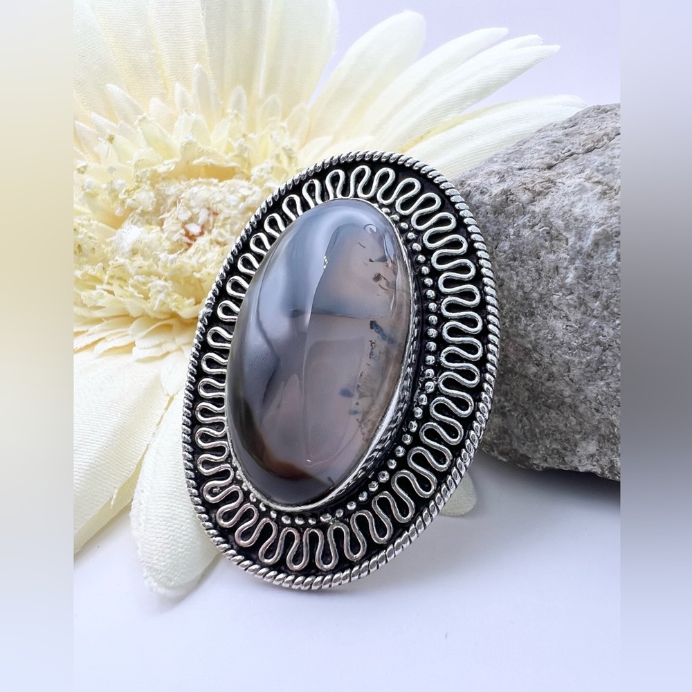 BOTSWANA AGATE RING - Picture 4 of 9